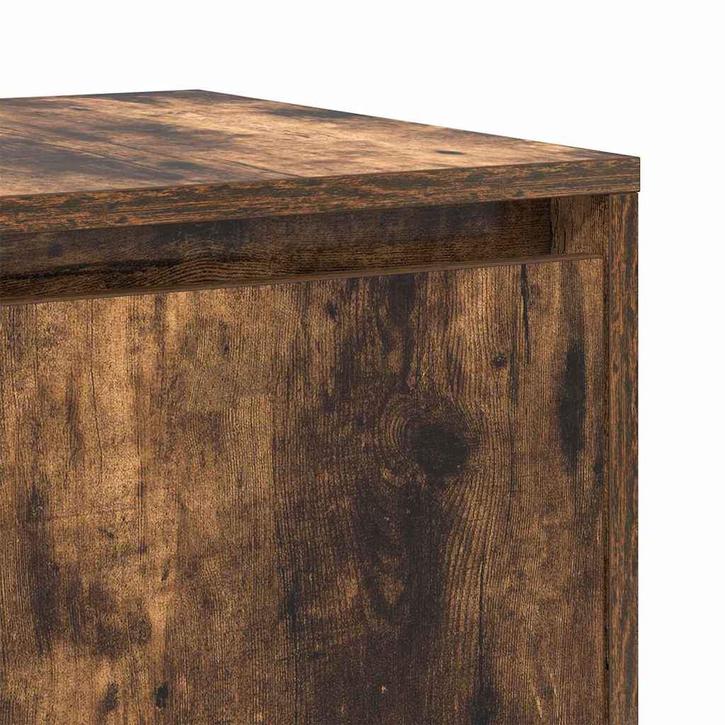 Sideboard Røget Eg 120 X 41 X 75 Cm Konstrueret Træ - Billede 9