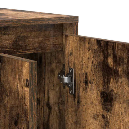 Sideboard Røget Eg 120 X 41 X 75 Cm Konstrueret Træ - Billede 10