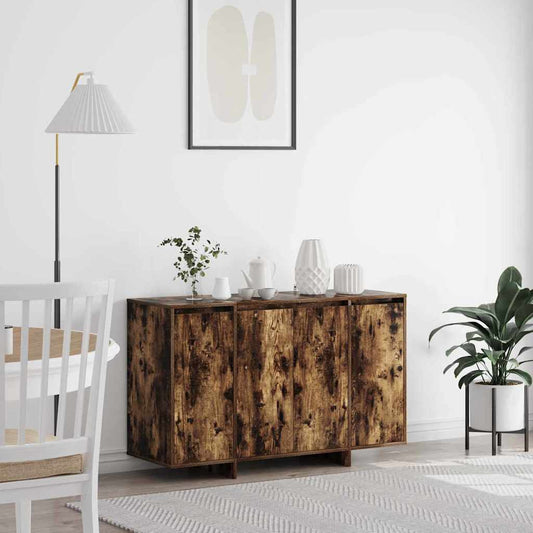 Sideboard Røget Eg 120 X 41 X 75 Cm Konstrueret Træ - Hovedbillede