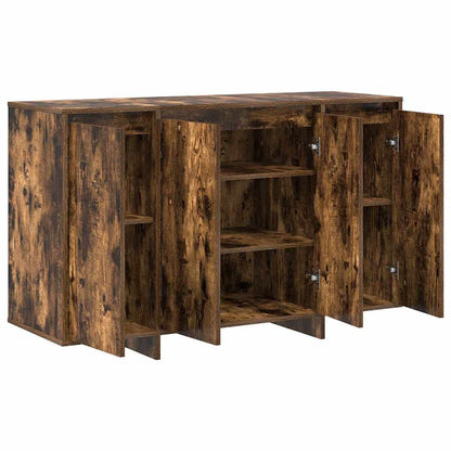 Sideboard Røget Eg 120 X 41 X 75 Cm Konstrueret Træ - Billede 5