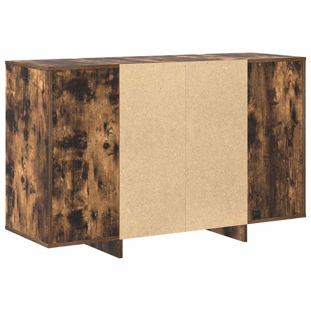 Sideboard Røget Eg 120 X 41 X 75 Cm Konstrueret Træ - Billede 8