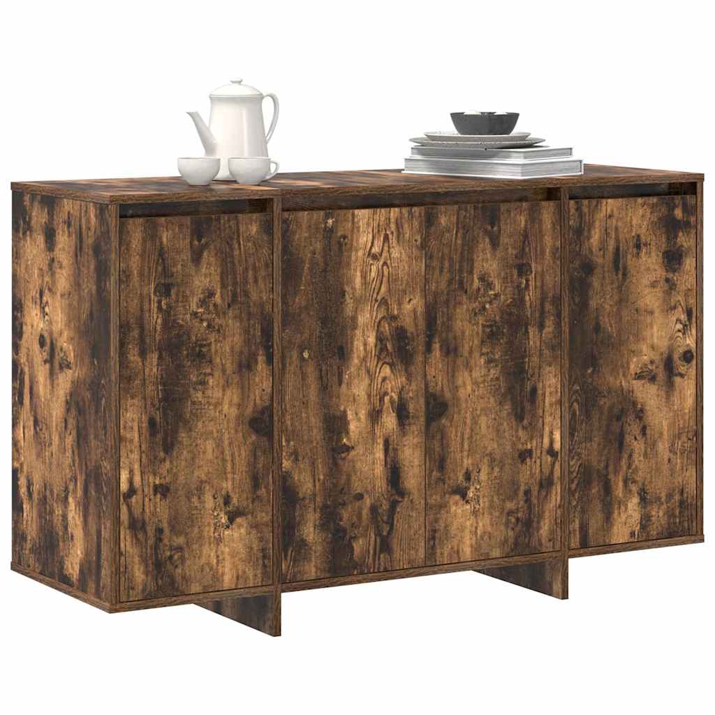 Sideboard Røget Eg 120 X 41 X 75 Cm Konstrueret Træ - Billede 3
