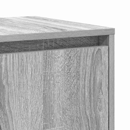 Sideboard Grå Sonoma-eg 120 X 41 X 75 Cm Konstrueret Træ - Billede 9