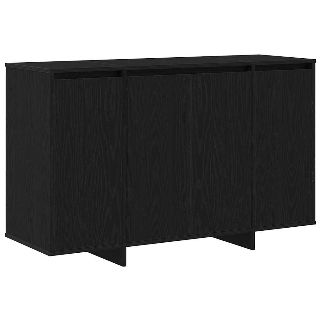 Sideboard Sort Eg 120 X 41 X 75 Cm Konstrueret Træ - Billede 2