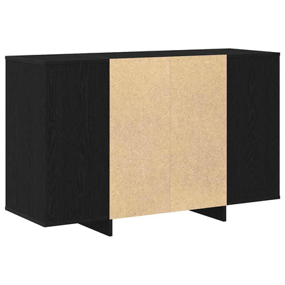 Sideboard Sort Eg 120 X 41 X 75 Cm Konstrueret Træ - Billede 8