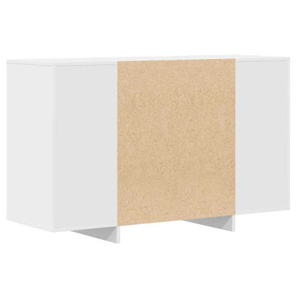 Sideboard Med Skuffe Hvid 120 X 41 X 75 Cm Konstrueret Træ - Billede 8