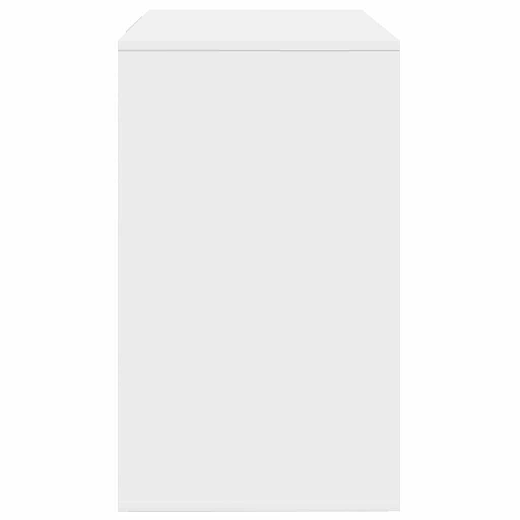 Sideboard Med Skuffe Hvid 120 X 41 X 75 Cm Konstrueret Træ - Billede 7
