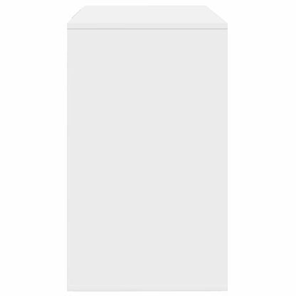Sideboard Med Skuffe Hvid 120 X 41 X 75 Cm Konstrueret Træ - Billede 7