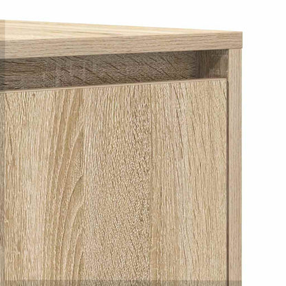 Sideboard Med Skuffe Sonoma-eg 120 X 41 X 75 Cm Konstrueret Træ - Billede 9