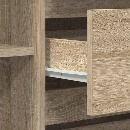 Sideboard Med Skuffe Sonoma-eg 120 X 41 X 75 Cm Konstrueret Træ - Billede 11