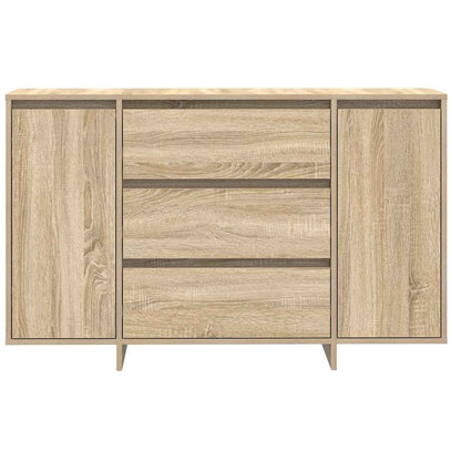 Sideboard Med Skuffe Sonoma-eg 120 X 41 X 75 Cm Konstrueret Træ - Billede 6