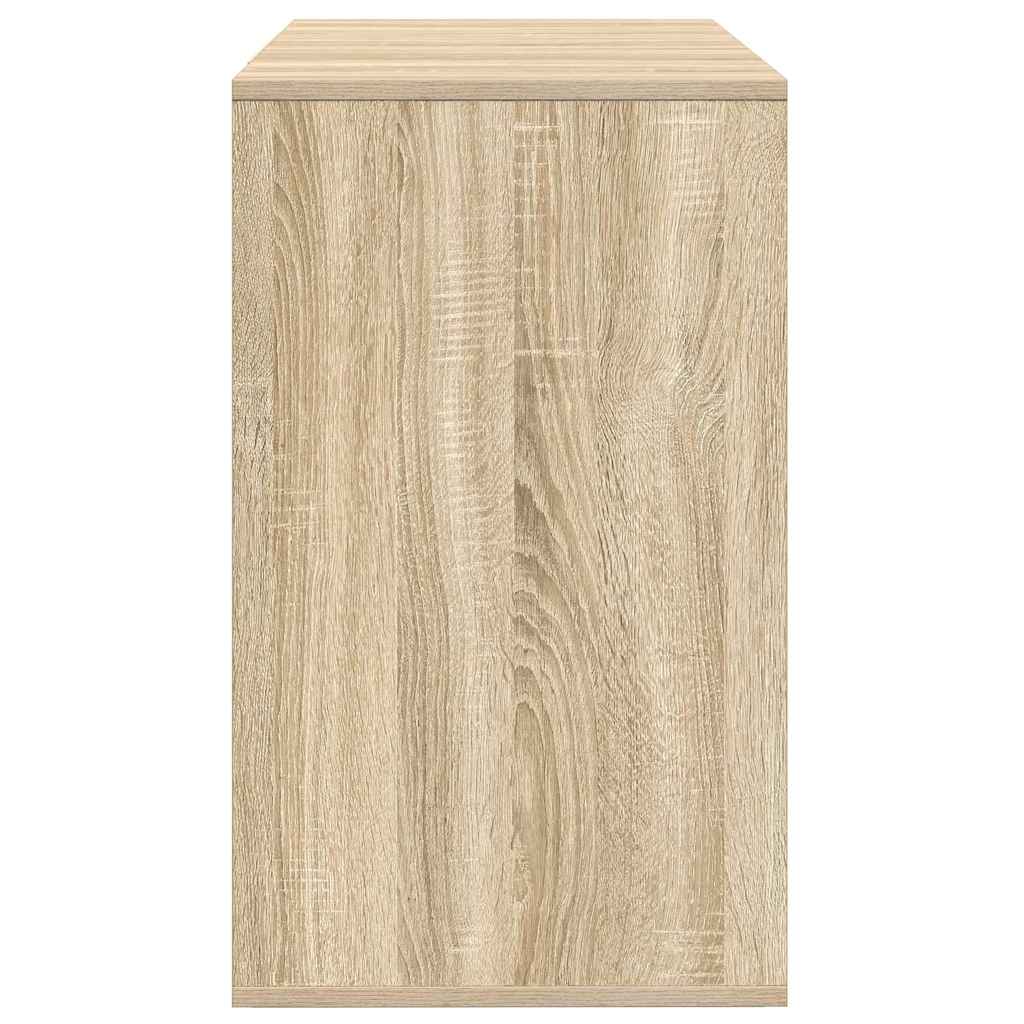 Sideboard Med Skuffe Sonoma-eg 120 X 41 X 75 Cm Konstrueret Træ - Billede 7