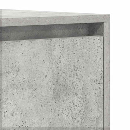 Sideboard Med Skuffe Betongrå 120 X 41 X 75 Cm Konstrueret Træ - Billede 9