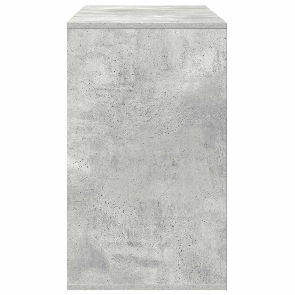 Sideboard Med Skuffe Betongrå 120 X 41 X 75 Cm Konstrueret Træ - Billede 7