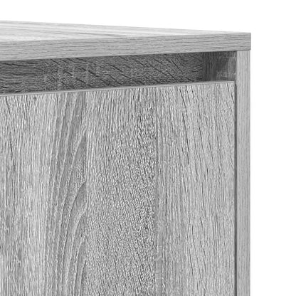 Sideboard Grå Sonoma-eg 120 X 41 X 75 Cm Konstrueret Træ - Billede 9