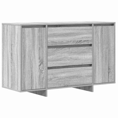 Sideboard Grå Sonoma-eg 120 X 41 X 75 Cm Konstrueret Træ - Billede 2