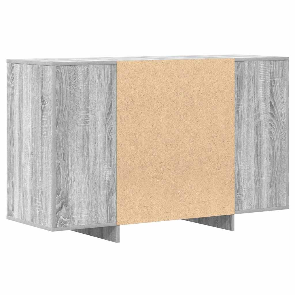 Sideboard Grå Sonoma-eg 120 X 41 X 75 Cm Konstrueret Træ - Billede 8