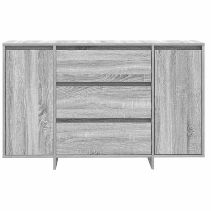 Sideboard Grå Sonoma-eg 120 X 41 X 75 Cm Konstrueret Træ - Billede 6