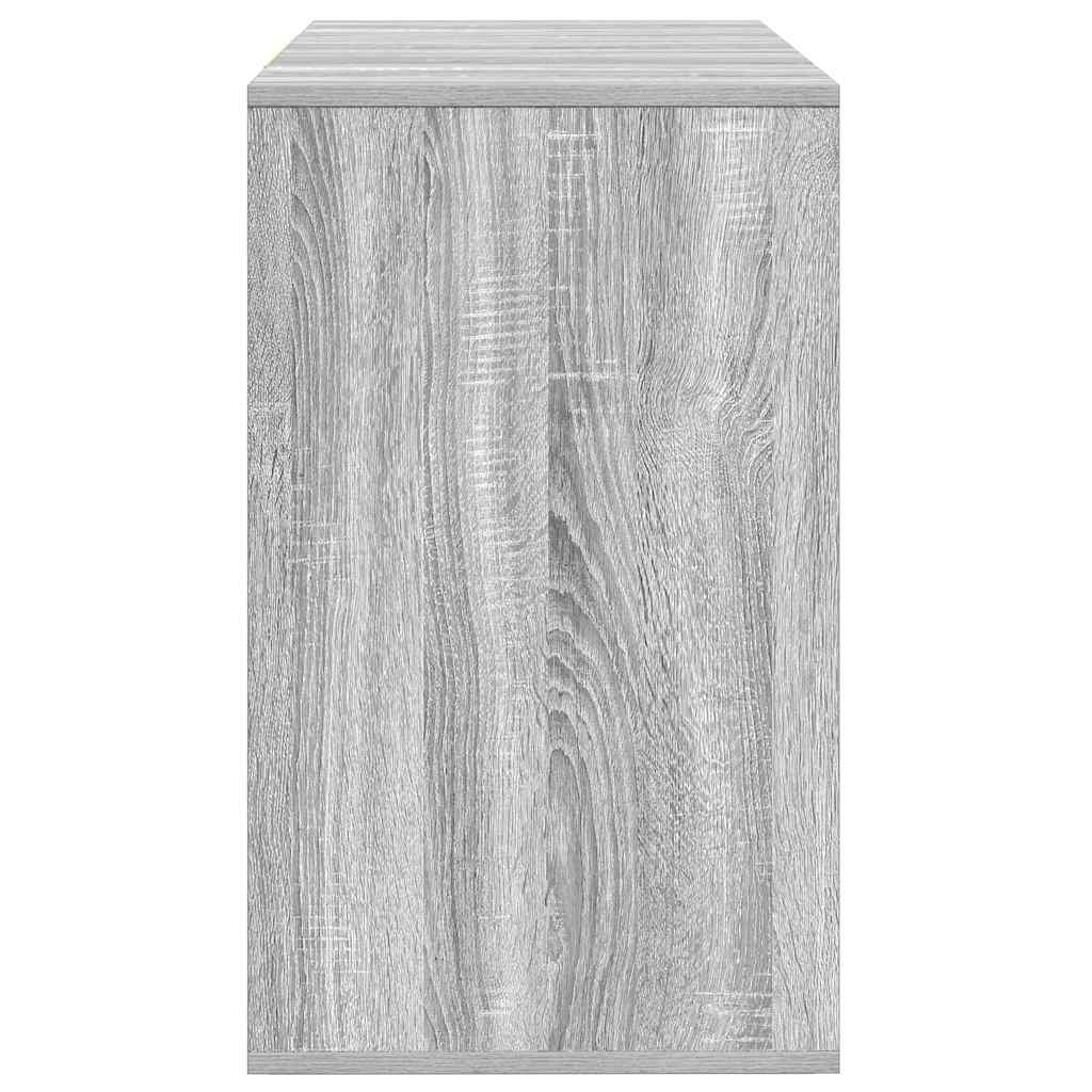 Sideboard Grå Sonoma-eg 120 X 41 X 75 Cm Konstrueret Træ - Billede 7