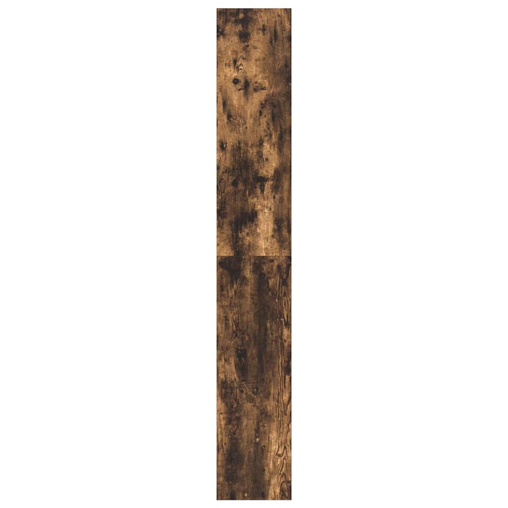 Bogreol Med Hylde Røget Eg 80 X 30 X 198 Cm Konstrueret Træ - Billede 6