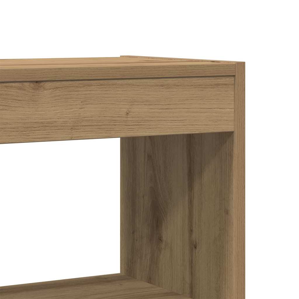 Bogskab 6 Niveauer 100 X 30 X 198 Cm Konstrueret Træ - Billede 8