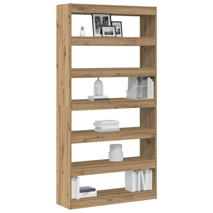 Bogskab 6 Niveauer 100 X 30 X 198 Cm Konstrueret Træ - Billede 3