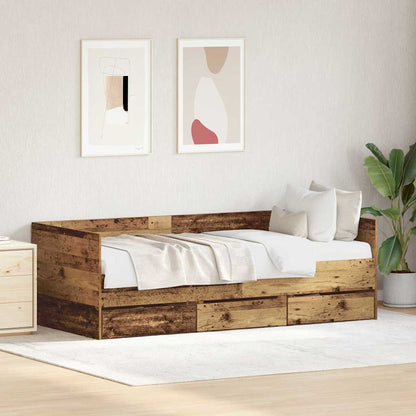 Daybed Med Hovedgærde Konstrueret Træ - Hovedbillede