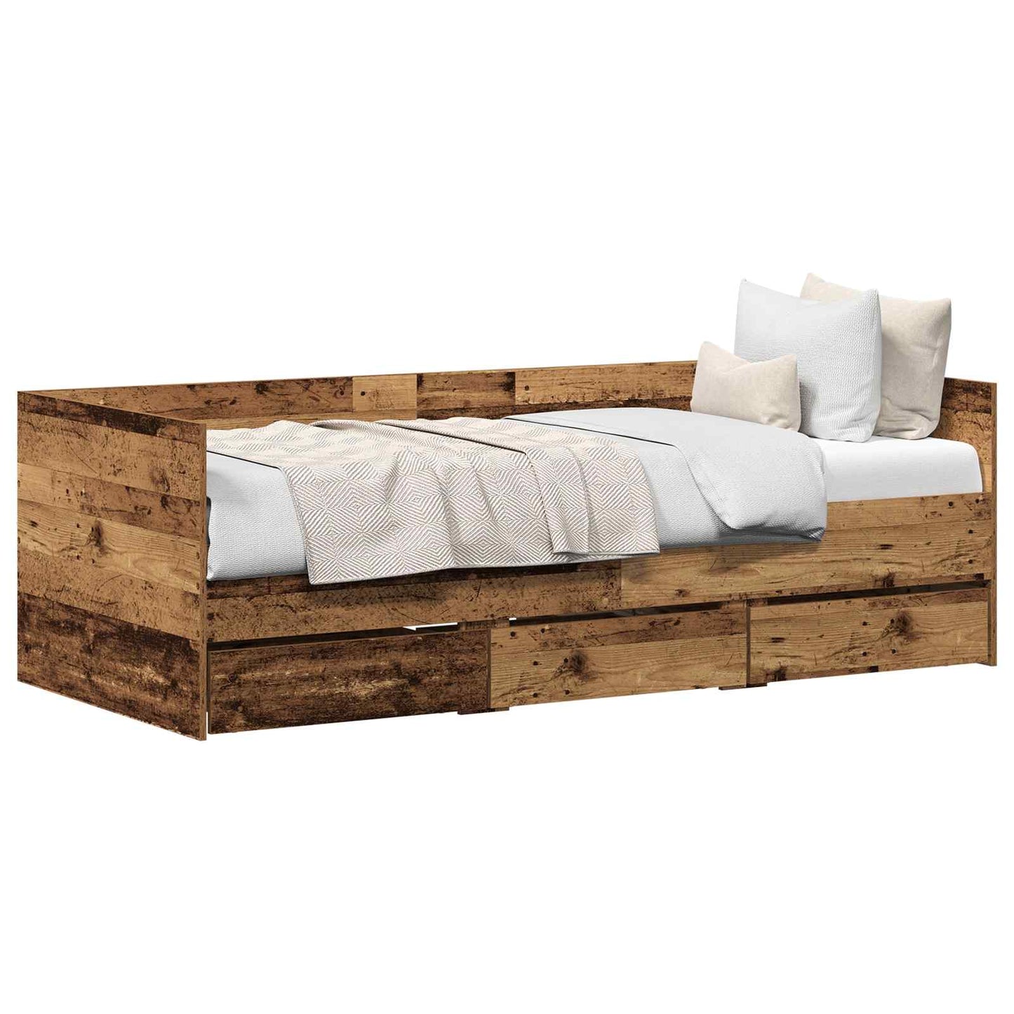 Daybed Med Hovedgærde Konstrueret Træ - Billede 2