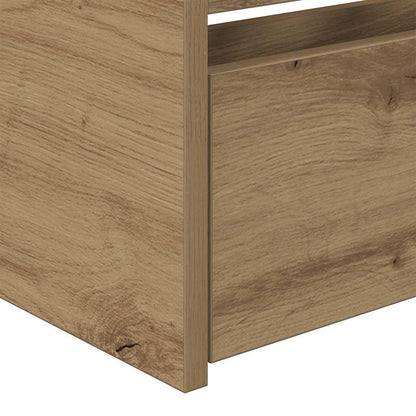 Daybed Med Skuffe Egetræ Konstrueret Træ - Billede 7