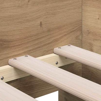 Daybed Med Skuffe Egetræ Konstrueret Træ - Billede 9