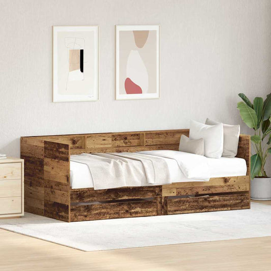 Daybed Med Hovedgærde Konstrueret Træ - Hovedbillede