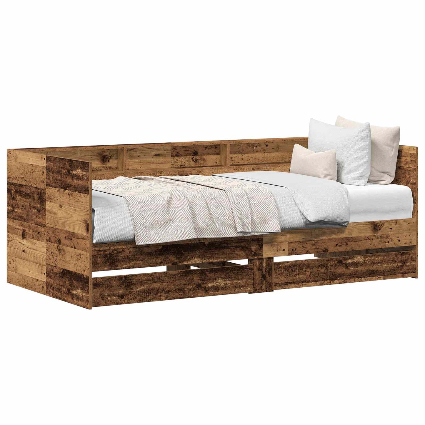 Daybed Med Hovedgærde Konstrueret Træ - Billede 2