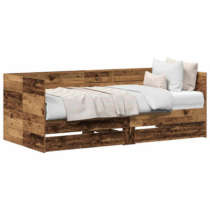 Daybed Med Hovedgærde Konstrueret Træ - Billede 2