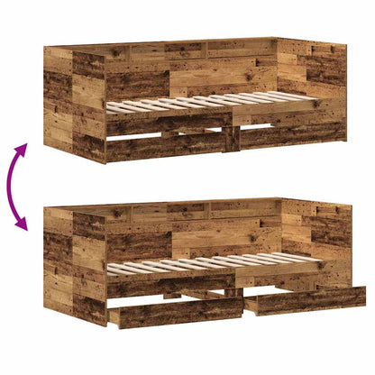 Daybed Med Hovedgærde Konstrueret Træ - Billede 10