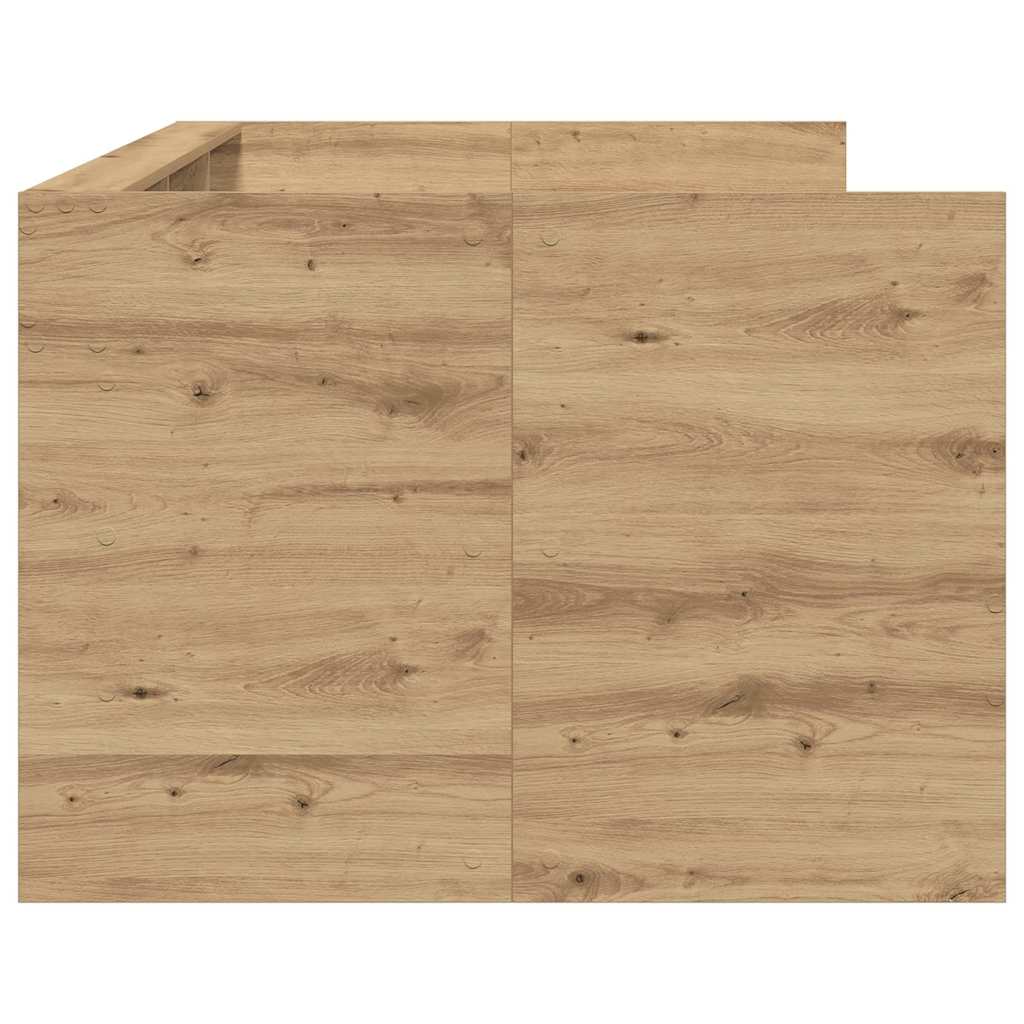 Daybed Med Skuffe Egetræ Konstrueret Træ - Billede 5