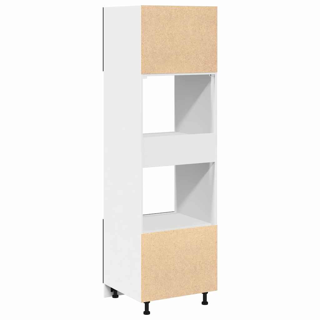 Mikrobølgeovnsskab Sort Eg 60 X 57 X 207 Cm Konstrueret Træ - Billede 8
