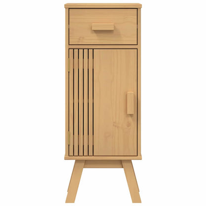 Badeværelsessæt 3 Pcs Brun 114 X 43 X 73.5 Cm Massivt Fyrretræ - Billede 9