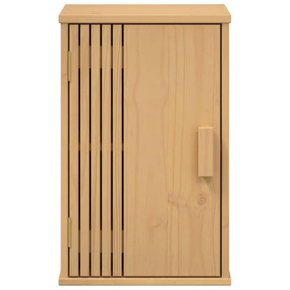 Badeværelsessæt 3 Pcs Brun 114 X 43 X 73.5 Cm Massivt Fyrretræ - Billede 11