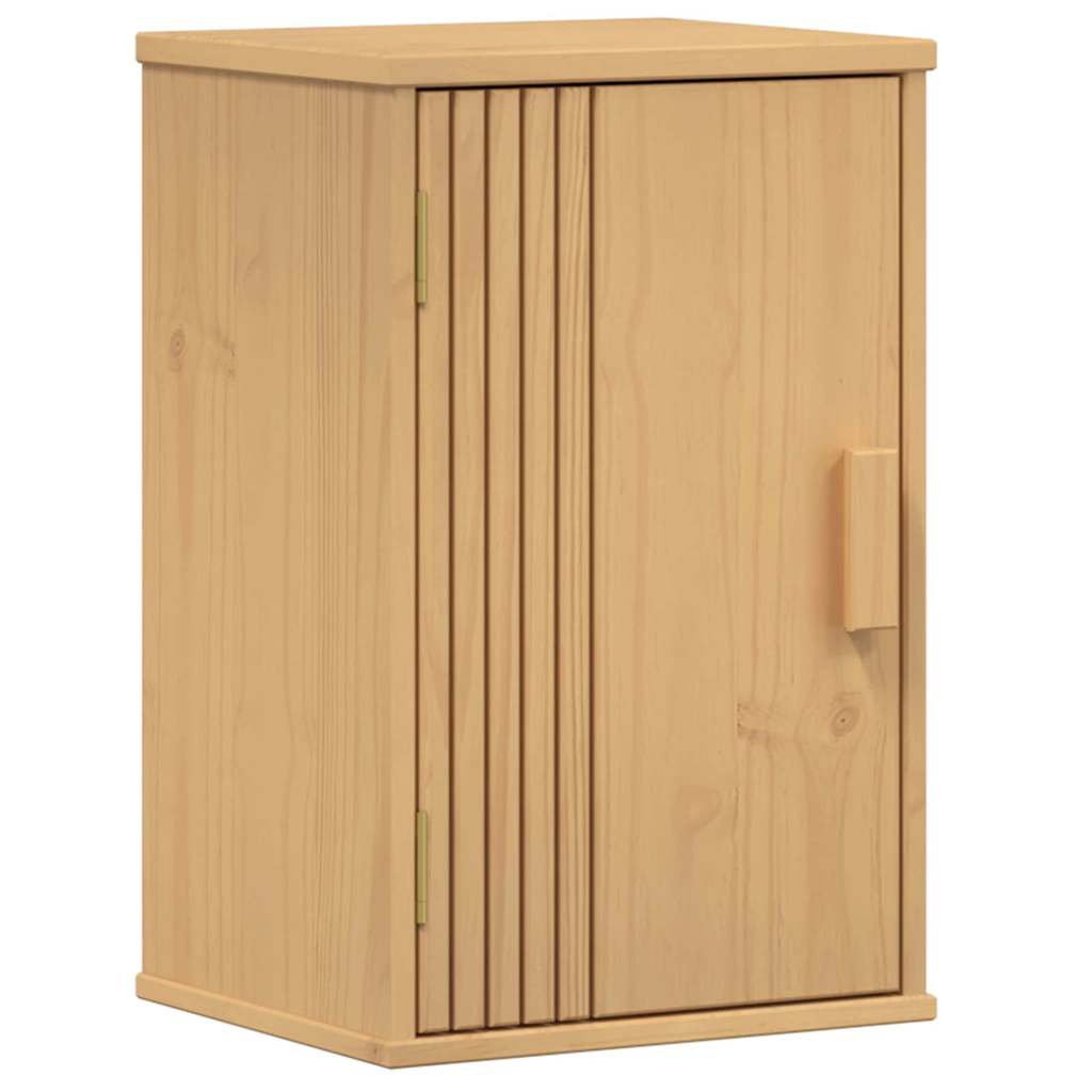 Badeværelsessæt 4 Pcs Brun 114 X 43 X 73.5 Cm Massivt Fyrretræ - Billede 8