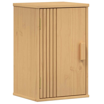 Badeværelsessæt 4 Pcs Brun 114 X 43 X 73.5 Cm Massivt Fyrretræ - Billede 8