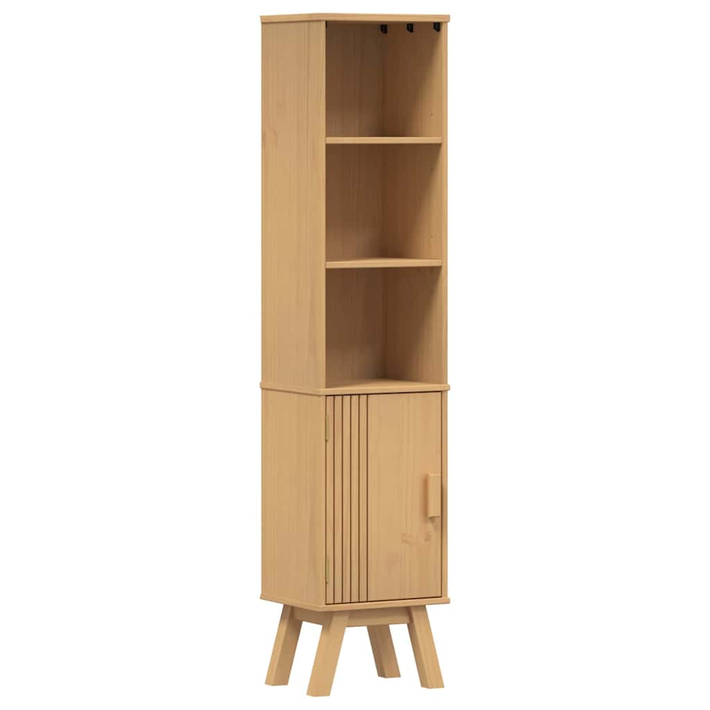Badeværelsessæt 4 Pcs Brun 114 X 43 X 73.5 Cm Massivt Fyrretræ - Billede 9