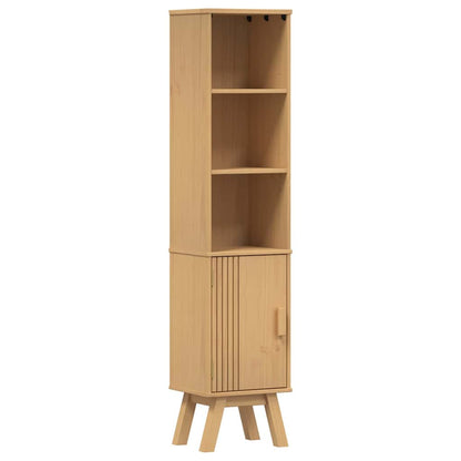 Badeværelsessæt 4 Pcs Brun 114 X 43 X 73.5 Cm Massivt Fyrretræ - Billede 9