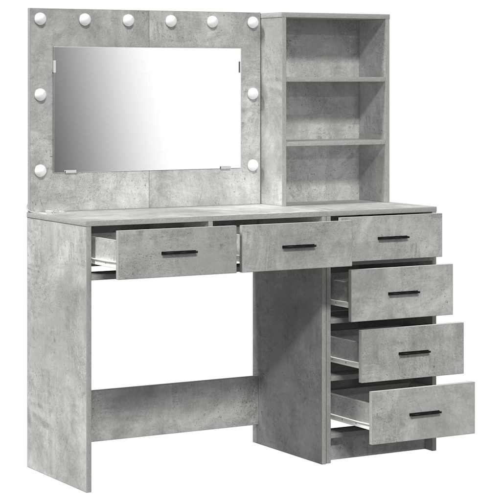 Klædeskab Med Skuffe Grå 78.5 X 41 X 135 Cm Konstrueret Træ - Billede 7