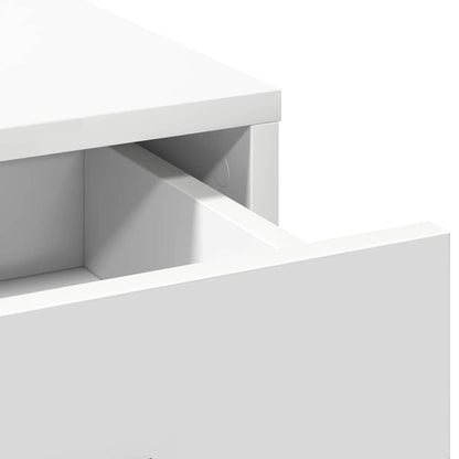 Klædeskab Med Hylde 2 Pcs Hvid 50 X 41 X 135 Cm Konstrueret Træ - Billede 8