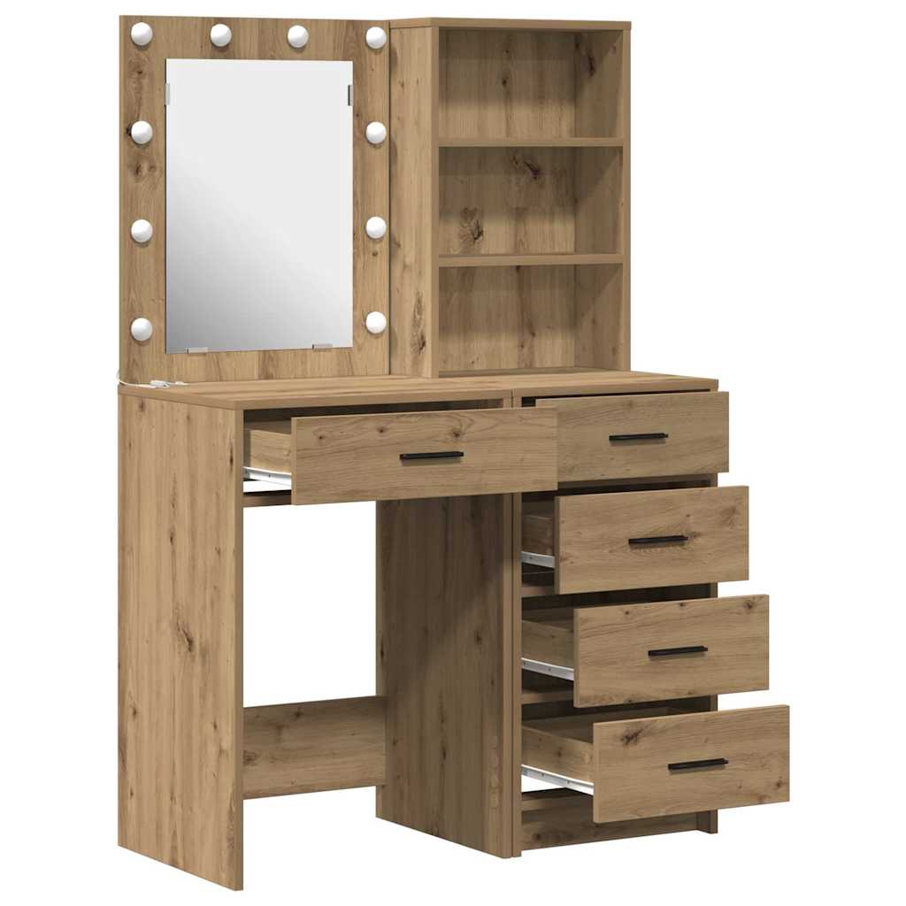 Klædeskab Med Hylde 2 Pcs Brun 50 X 41 X 135 Cm Konstrueret Træ - Billede 7