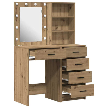 Klædeskab Med Hylde 2 Pcs Brun 50 X 41 X 135 Cm Konstrueret Træ - Billede 7