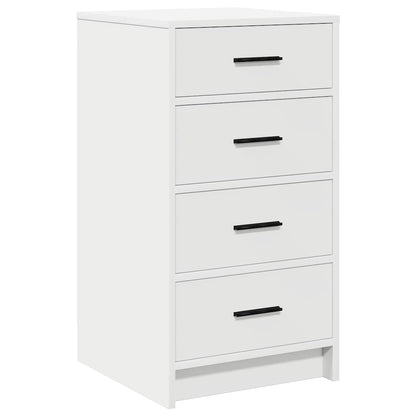 Klædeskab Med Hylde 3 Pcs Hvid 40 X 41 X 135 Cm Konstrueret Træ - Billede 7