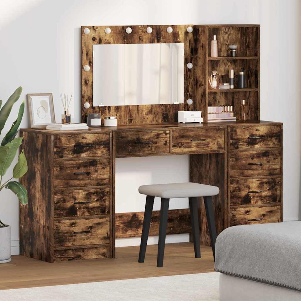Klædeskab 3 Stk. 78,5 X 41 X 135 Cm Konstrueret Træ - Variant 3334213