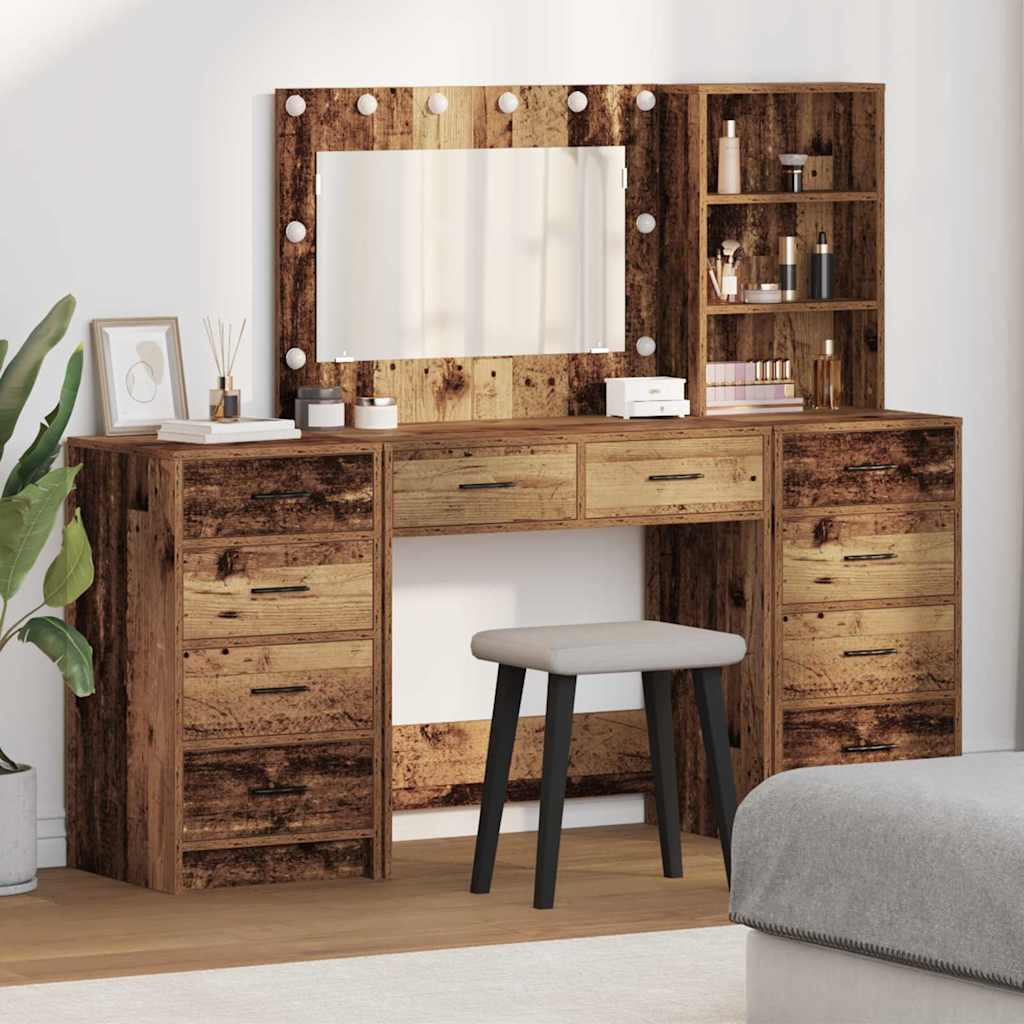 Klædeskab 3 Stk. 78,5 X 41 X 135 Cm Konstrueret Træ - Hovedbillede