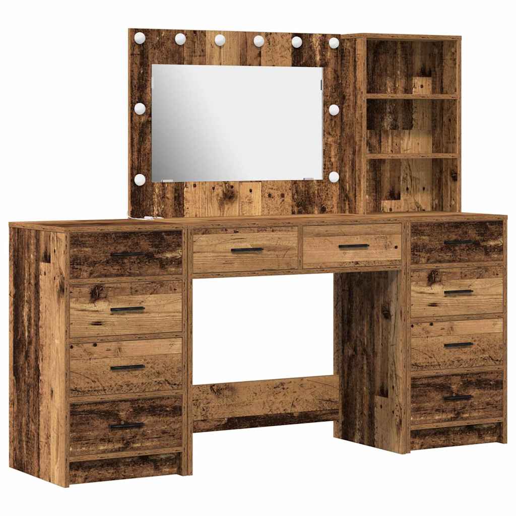 Klædeskab 3 Stk. 78,5 X 41 X 135 Cm Konstrueret Træ - Billede 2